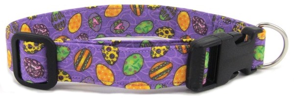 Tossed Bunnies Dog Collar